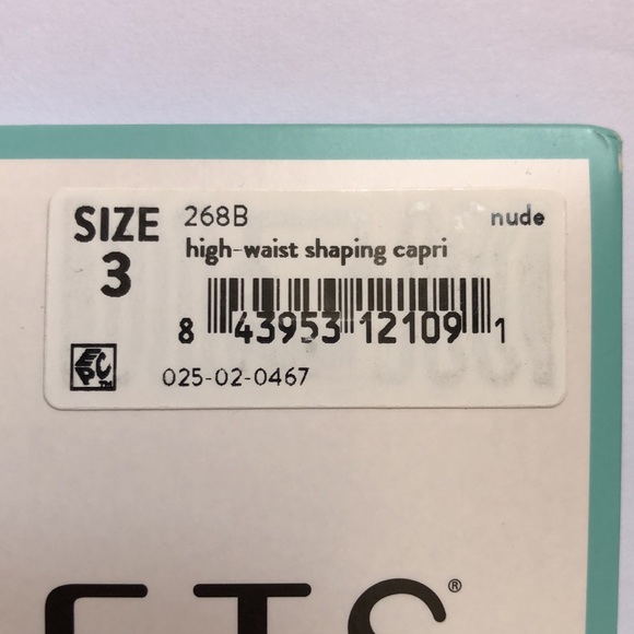 Spanx Assets Nude Footless High Waist Shaping Capri Shapewear - Size 3 - NEW - Picture 4 of 4